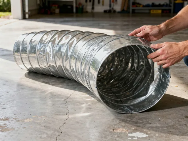 Trumbull Dryer Vent Cleaning specialist using advanced equipment for thorough duct cleaning in Trumbull