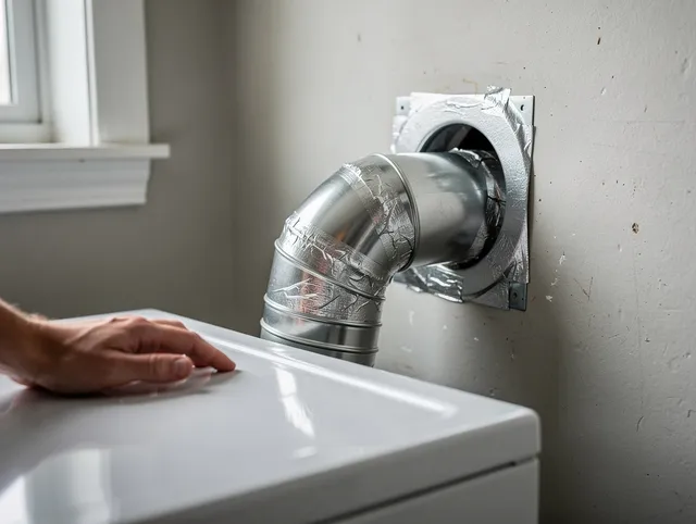 Trumbull Dryer Vent Cleaning expert performing professional dryer vent repair and installation in Trumbull