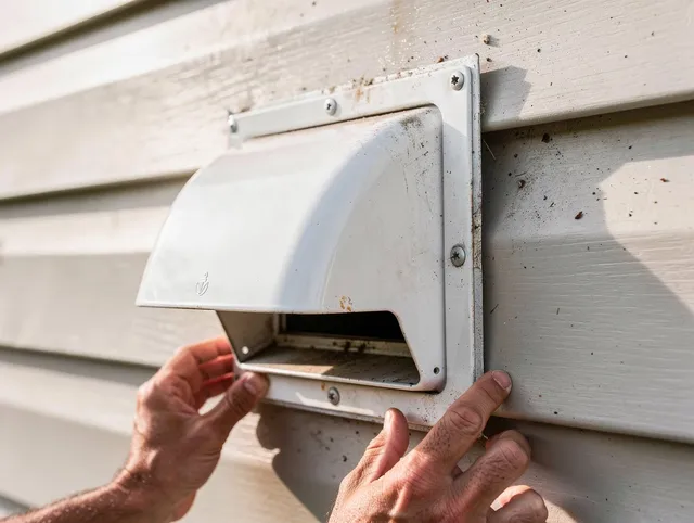Trumbull Dryer Vent Cleaning technician delivering thorough residential dryer vent cleaning service in Trumbull